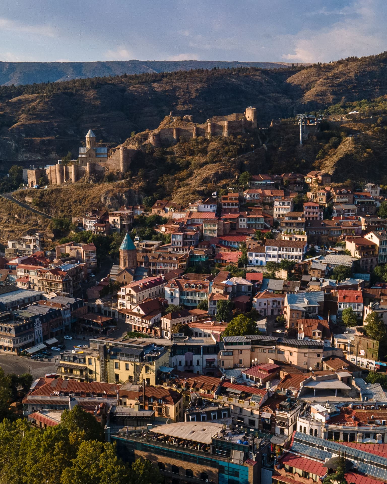 Tbilisi old town and Narikala Fortress