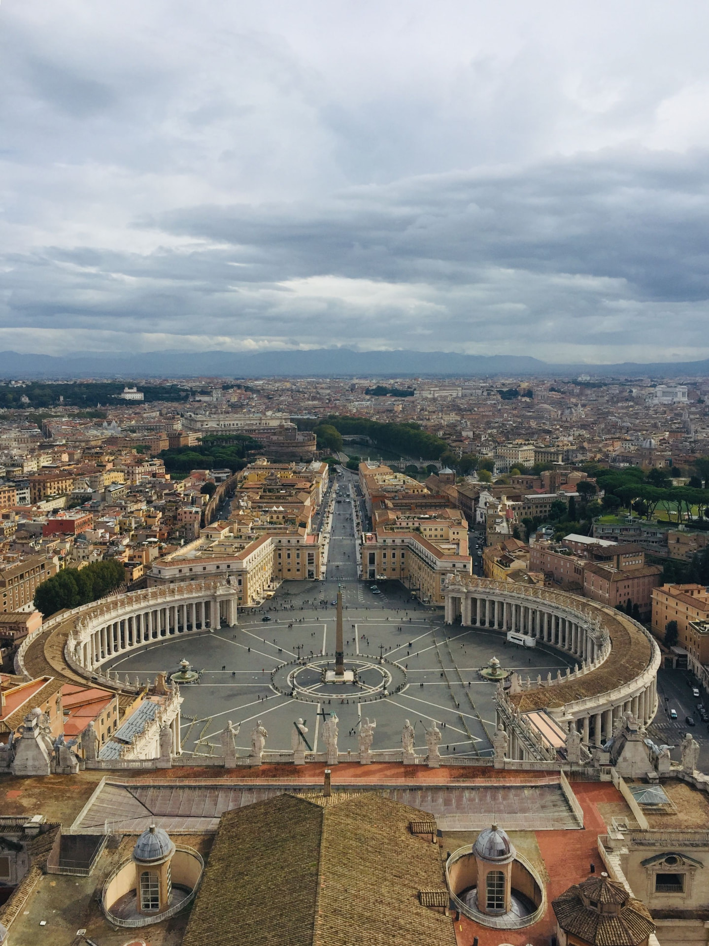 Saint Peter’s Square and Rome skyline
